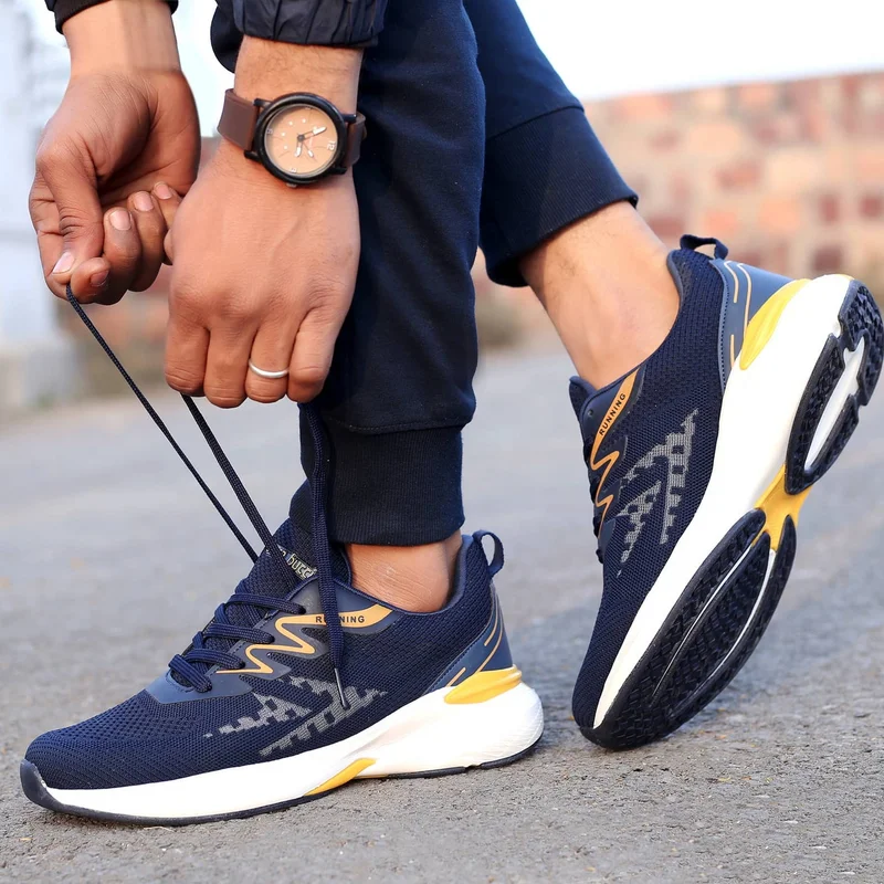 Bacca Bucci Blue Marathon Everyday Running Shoes for Men | Best Price UAE